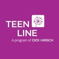 Teen Line logo.